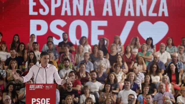 Pedro Sánchez en el inicio de la campaña electoral del PSOE para el 23J