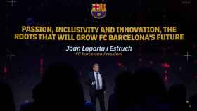 Joan Laporta, en un evento para promocionar el negocio digital del Barça
