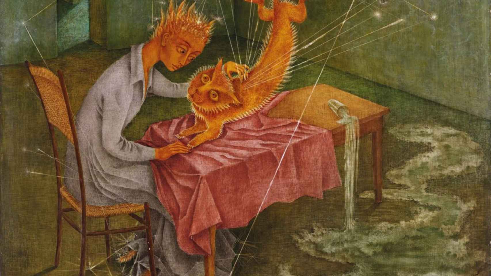 'Simpatía' (la rabia del gato)' (1955), de Remedios Varo