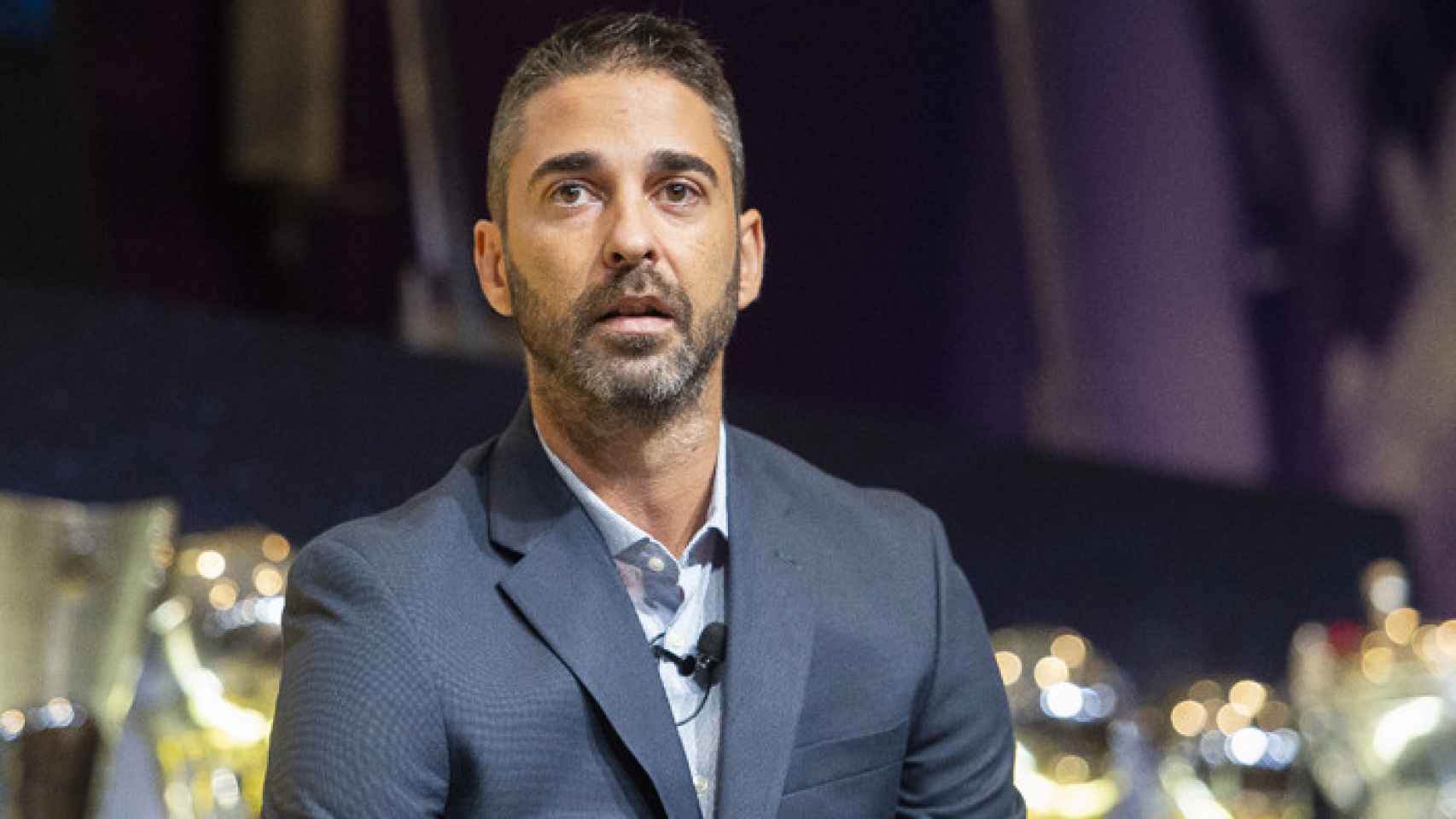 Juan Carlos Navarro, durante un acto oficial del Barça de basket