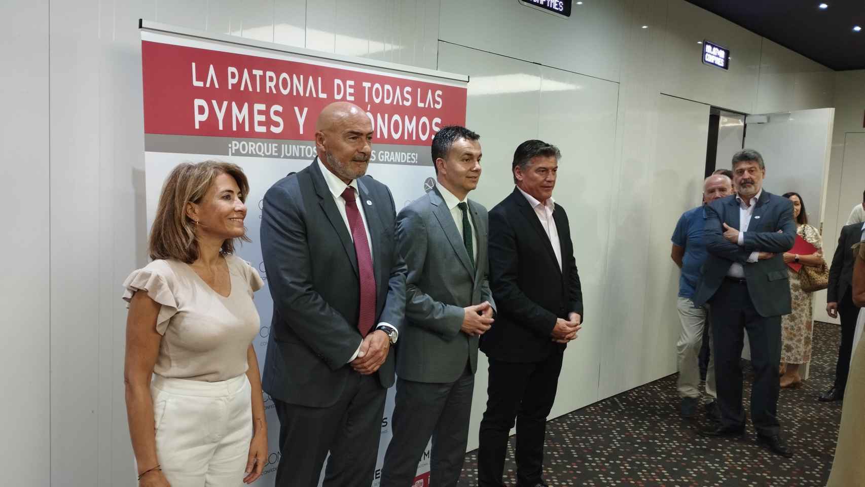 Raquel Sánchez, José María Torres, Hector Gómez y Antoni Cañete