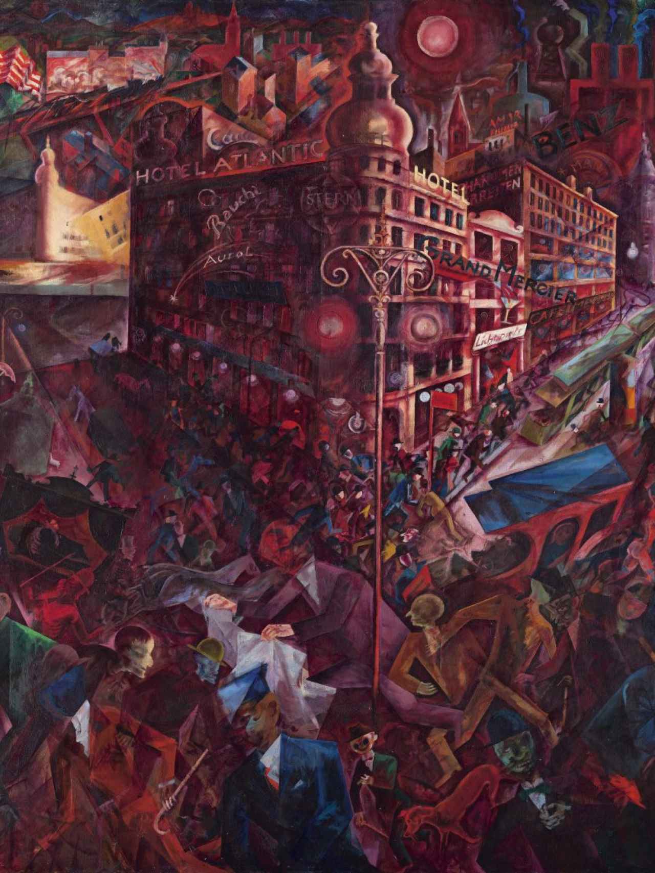 El lienzo ‘Metrópolis’ (1916-1917), una representación del infierno contemporáneo a cargo de George Grosz