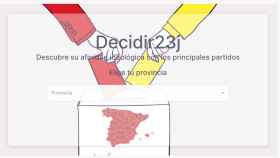 La app Decidir23J ayuda a decidir el voto de cara a las elecciones generales