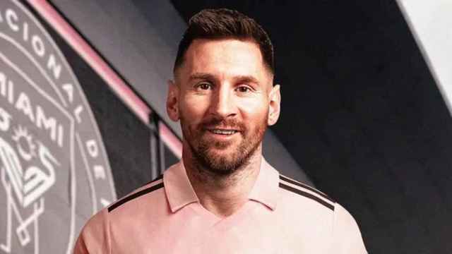 Leo Messi, usando la camiseta del Inter Miami