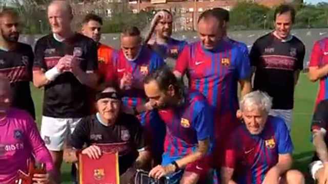 Iron Maiden, de visita en las instalaciones deportivas del FC Barcelona / REDES