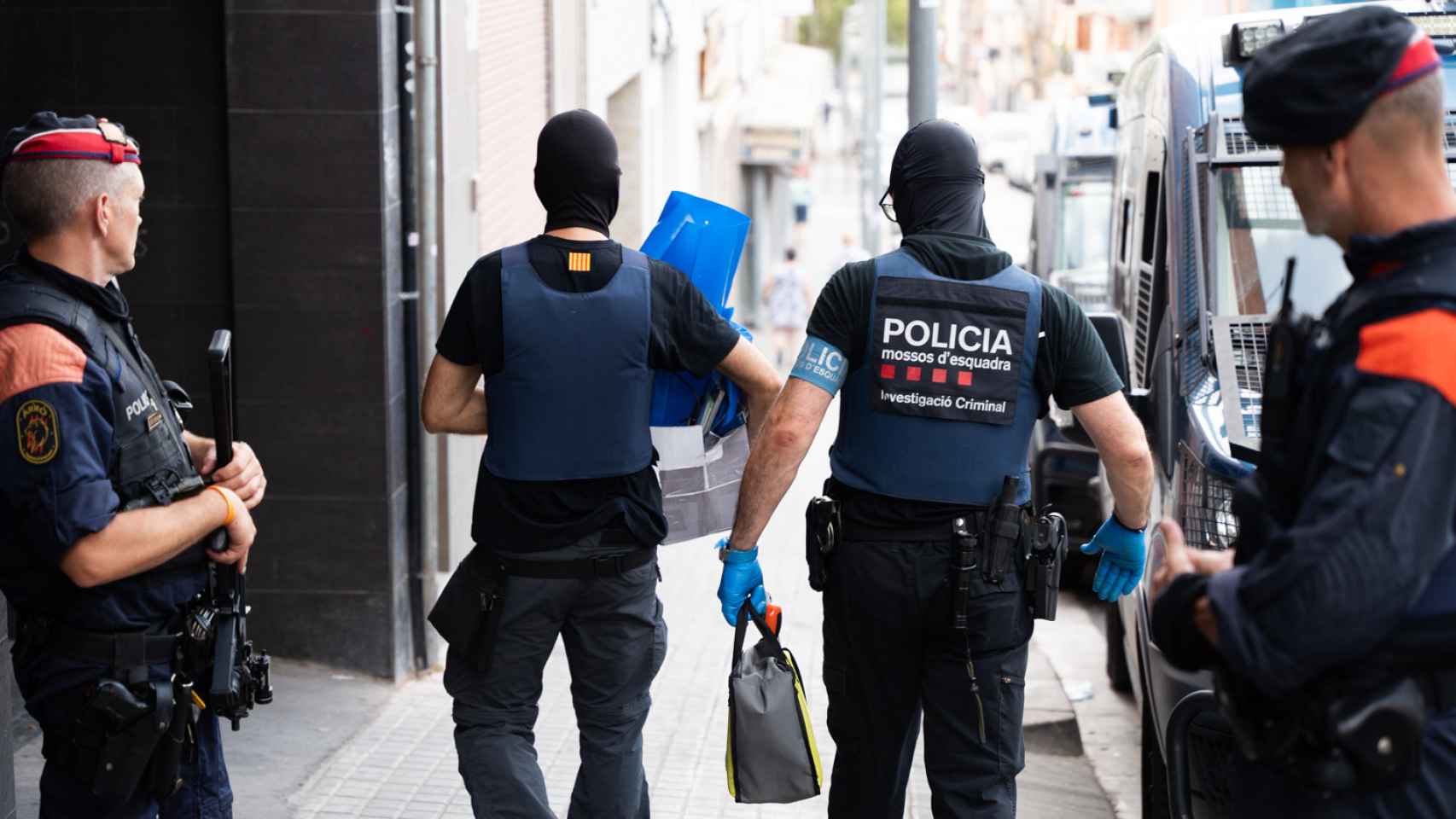 Operación de Mossos d'esquadra contra un grupo criminal que utilizaba armas de fuego