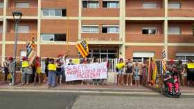 Protesta ante una residencia Sophos en Tarragona
