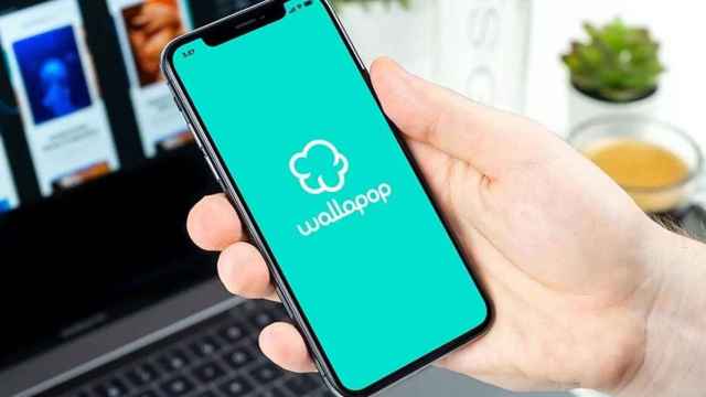 La app de Wallapop en un teléfono móvil