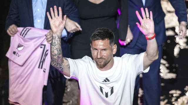 Leo Messi, en su presentación como nuevo refuerzo del Inter Miami