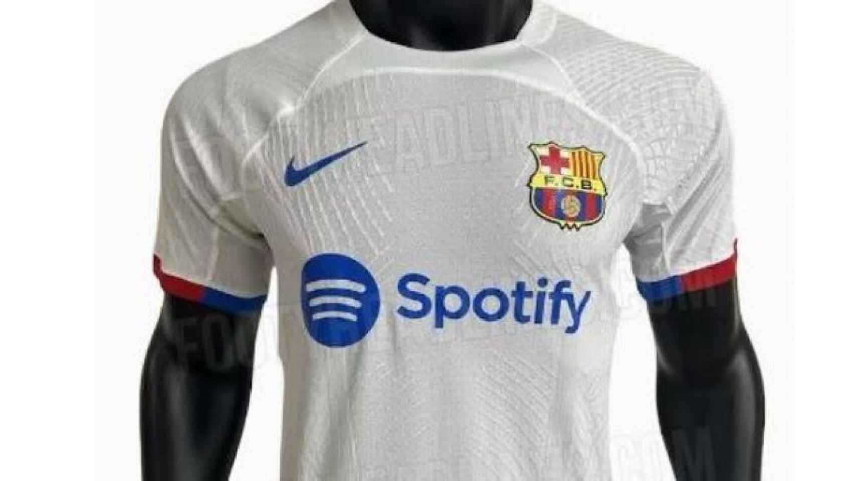 La nueva camiseta blanca del FC Barcelona para la temporada 2023-24