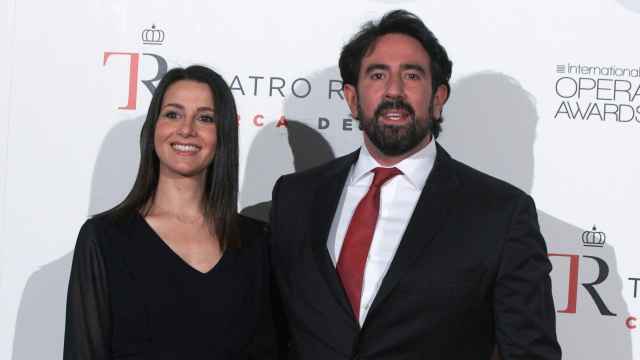 Inés Arrimadas y  Xavier Cima en la presentación de la temporada del Teatro Real en septiembre