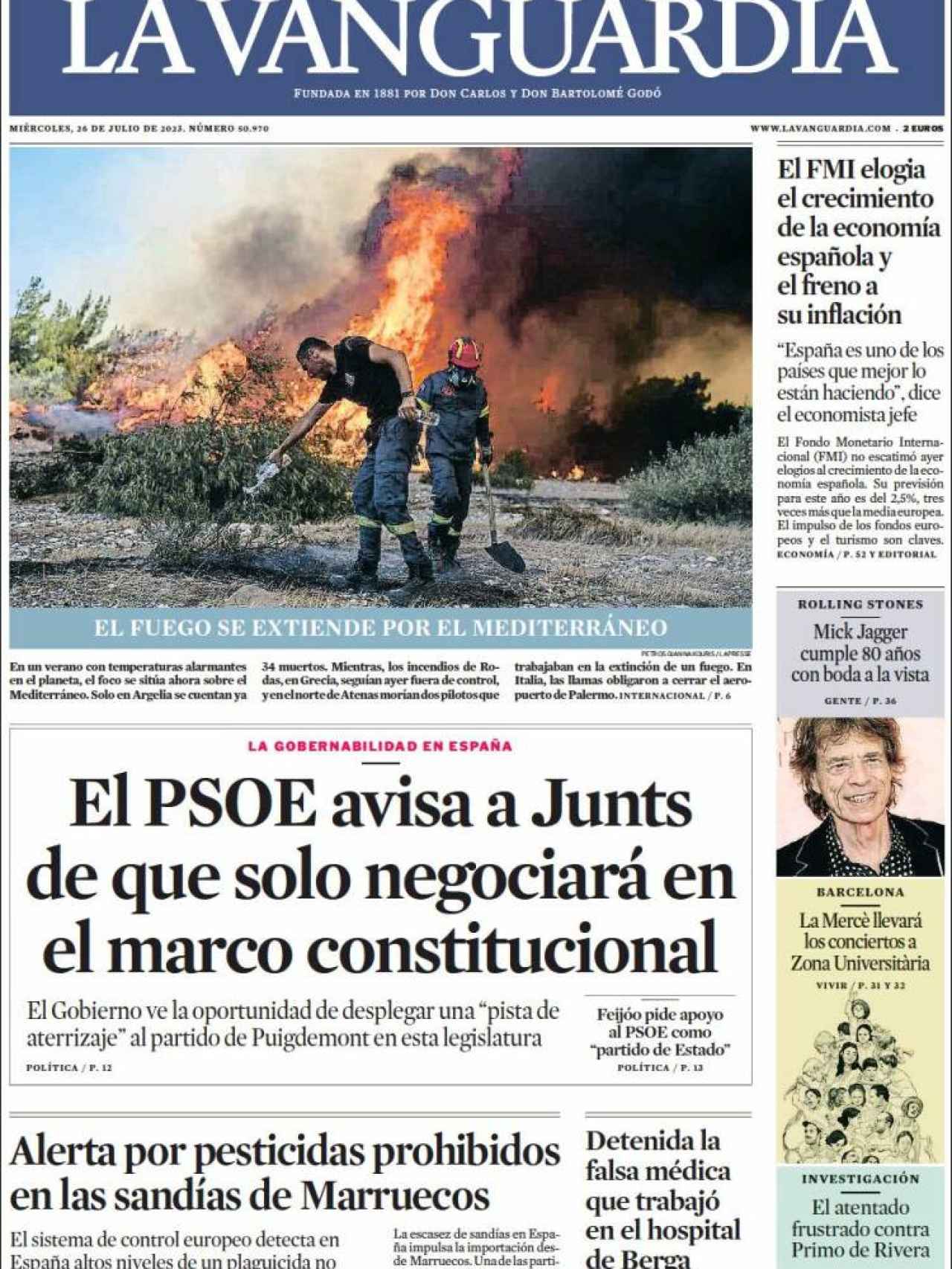 La Vanguardia 26 de julio