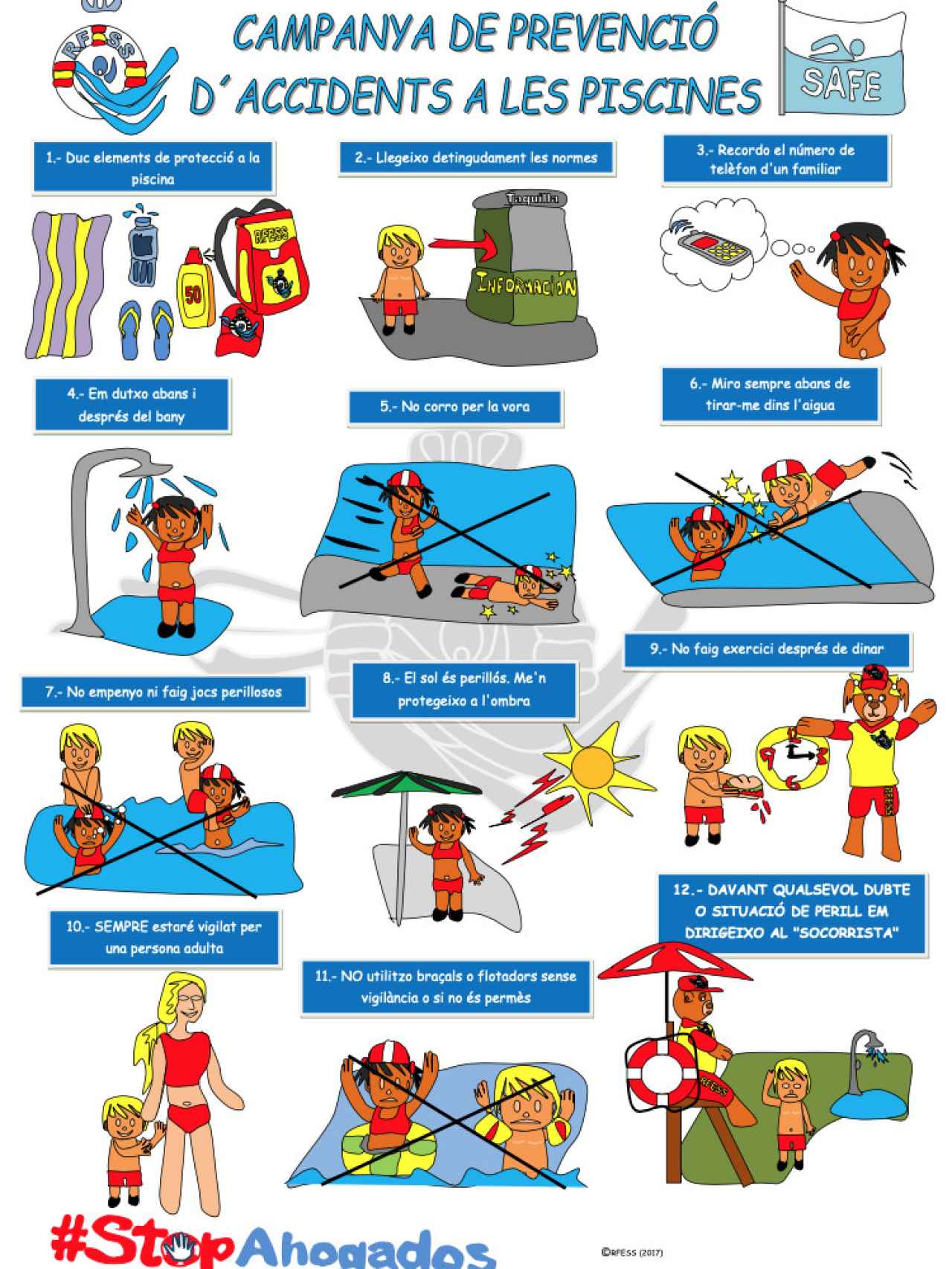 Consejos de prevención en las piscinas