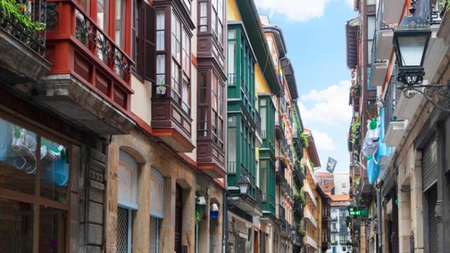 Una de las calles de Bilbao.