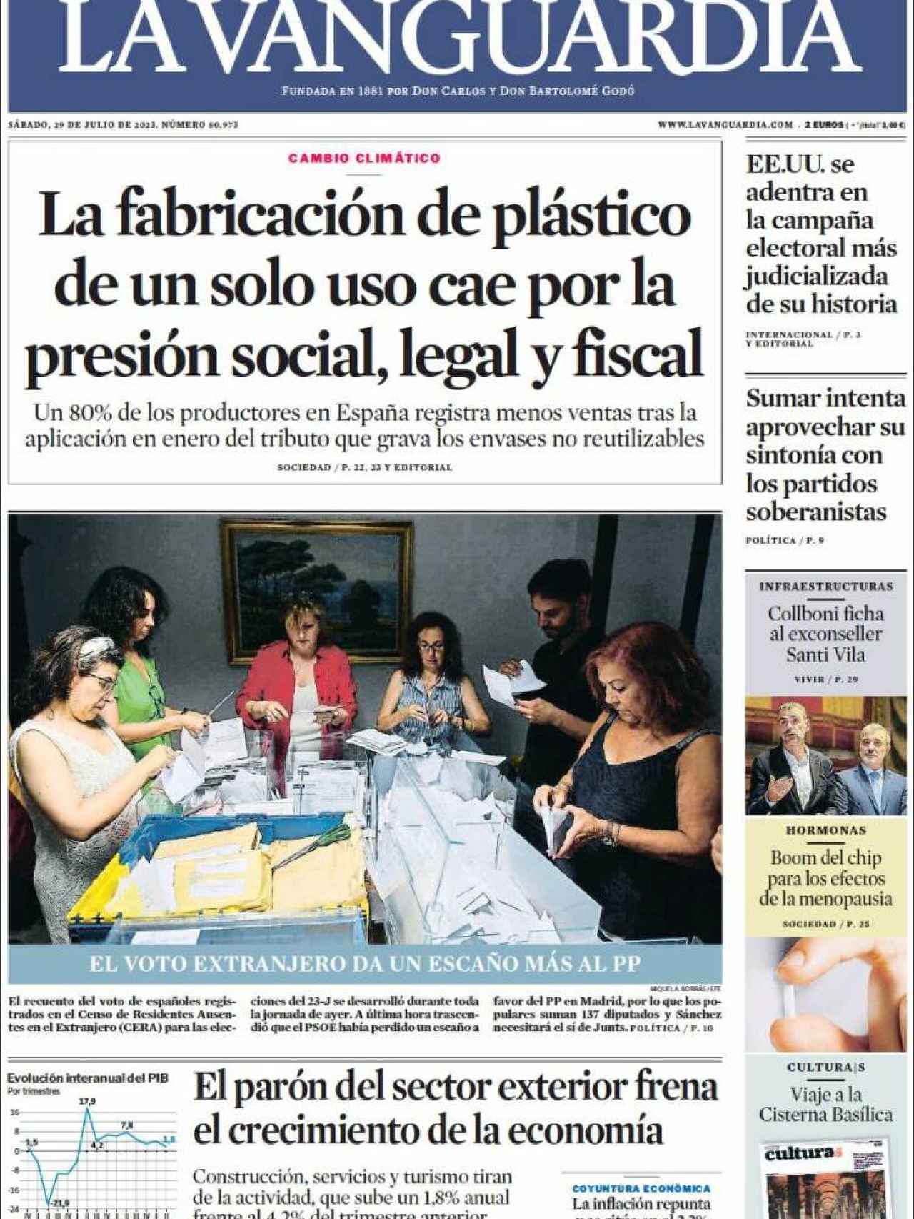 La Vanguardia 29 de julio