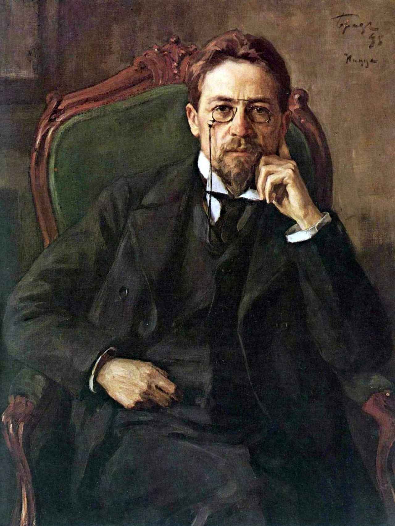 Retrato de Chéjov de Osip Braz (1898)