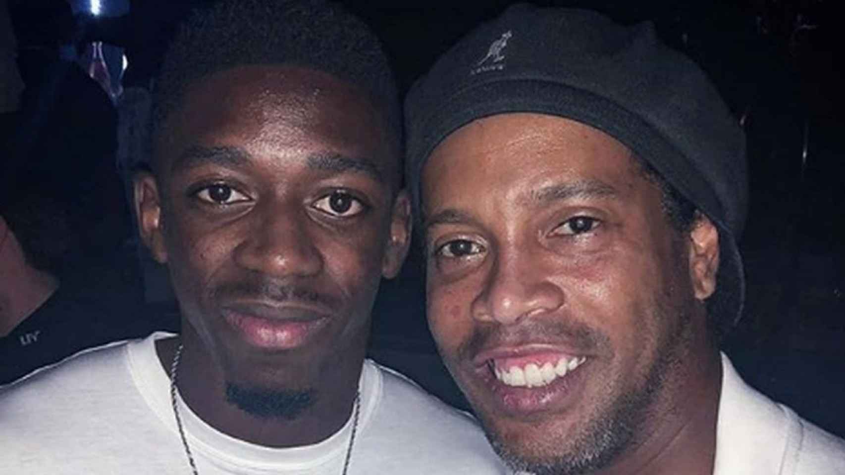 Dembelé y Ronaldinho, de fiesta en la ciudad de Miami