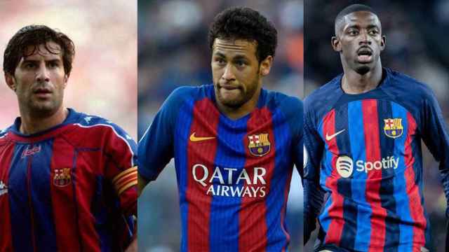 Los traidores Figo, Neymar y Dembelé