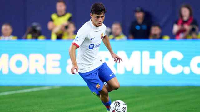 Pedri, en un momento del amistoso del Barça contra el Arsenal