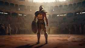 Gladiador en el coliseo