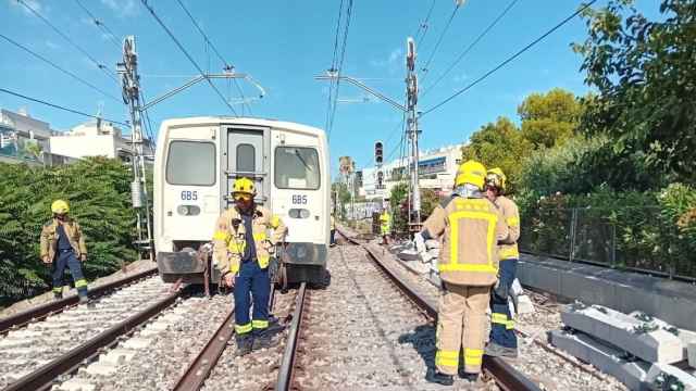 Tren Talgo descarrilado en Sitges, Barcelona