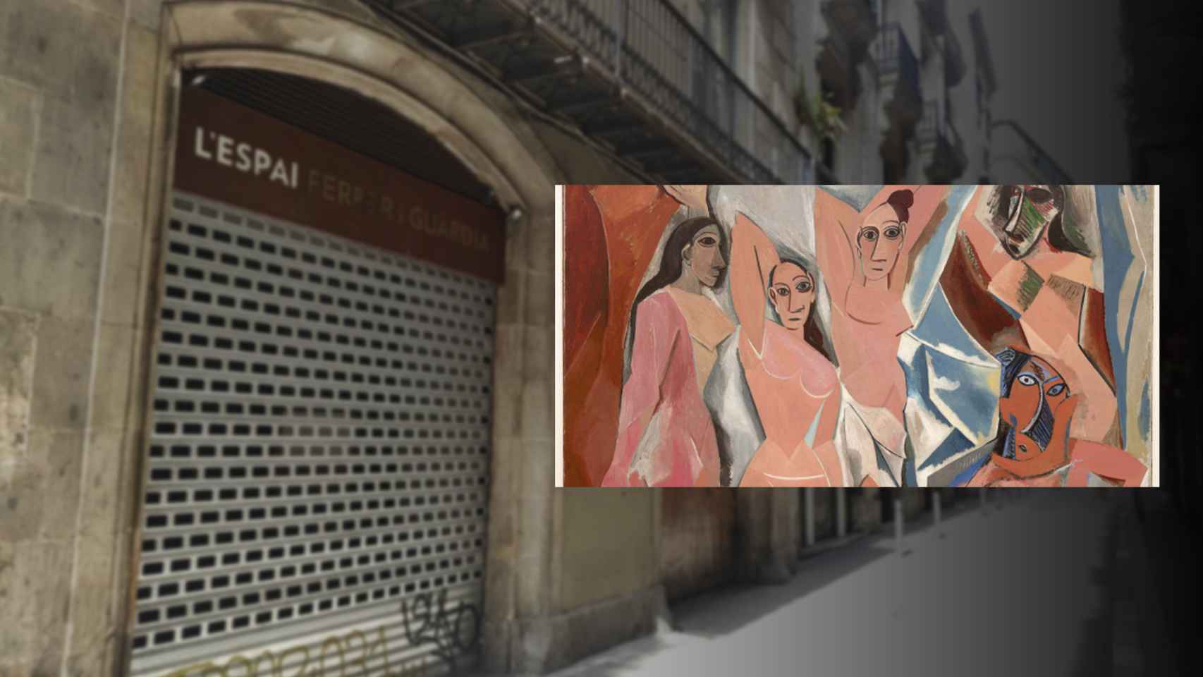El número 44 de la calle Avinyó y el cuadro cubista 'Las señoritas de Avignon' de Picasso