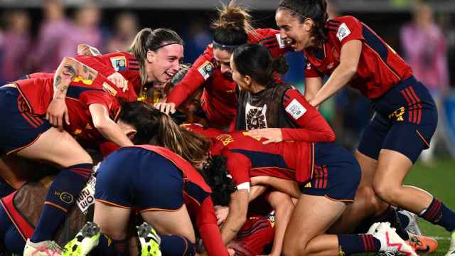 La selección española femenina de fútbol celebra su primer Mundial