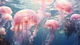 Arte conceptual de medusas