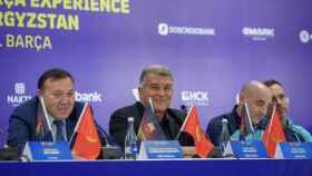 Laporta lidera la delegación del Barça en Kirguistán