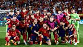 La euforia de la selección española tras ganar la Nations League