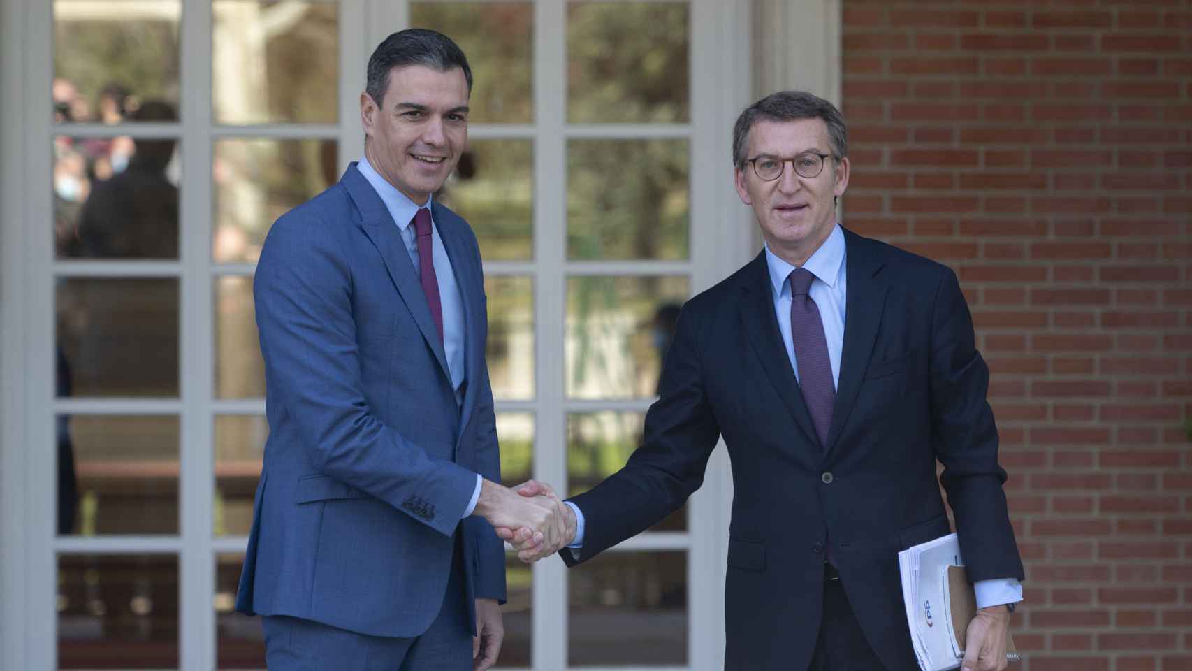 Pedro Sánchez y Alberto Núñez Feijóo, líderes del PSOE y del PP