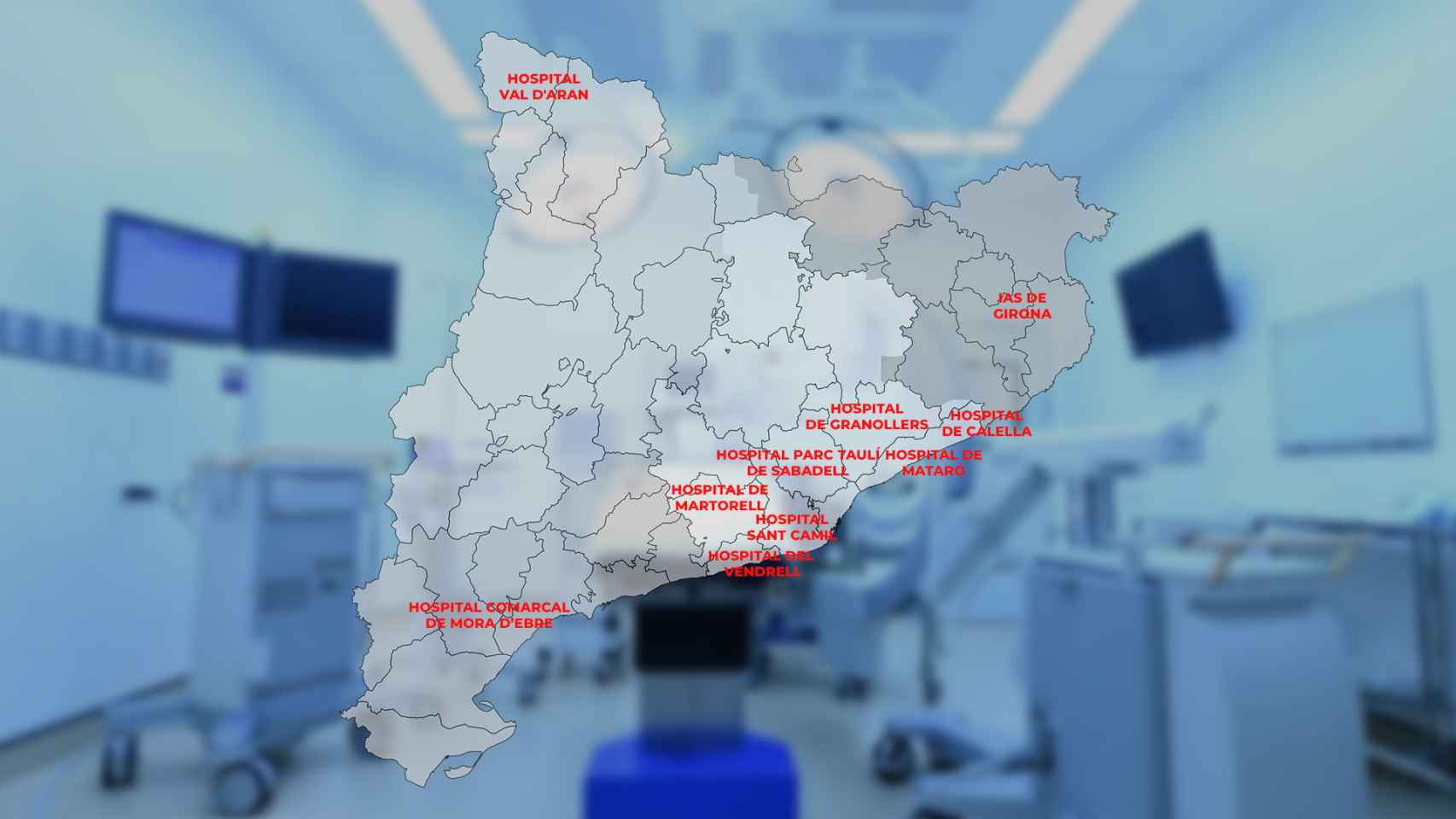 Proyectos de nuevos quirófanos en hospitales catalanes ajenos al ICS