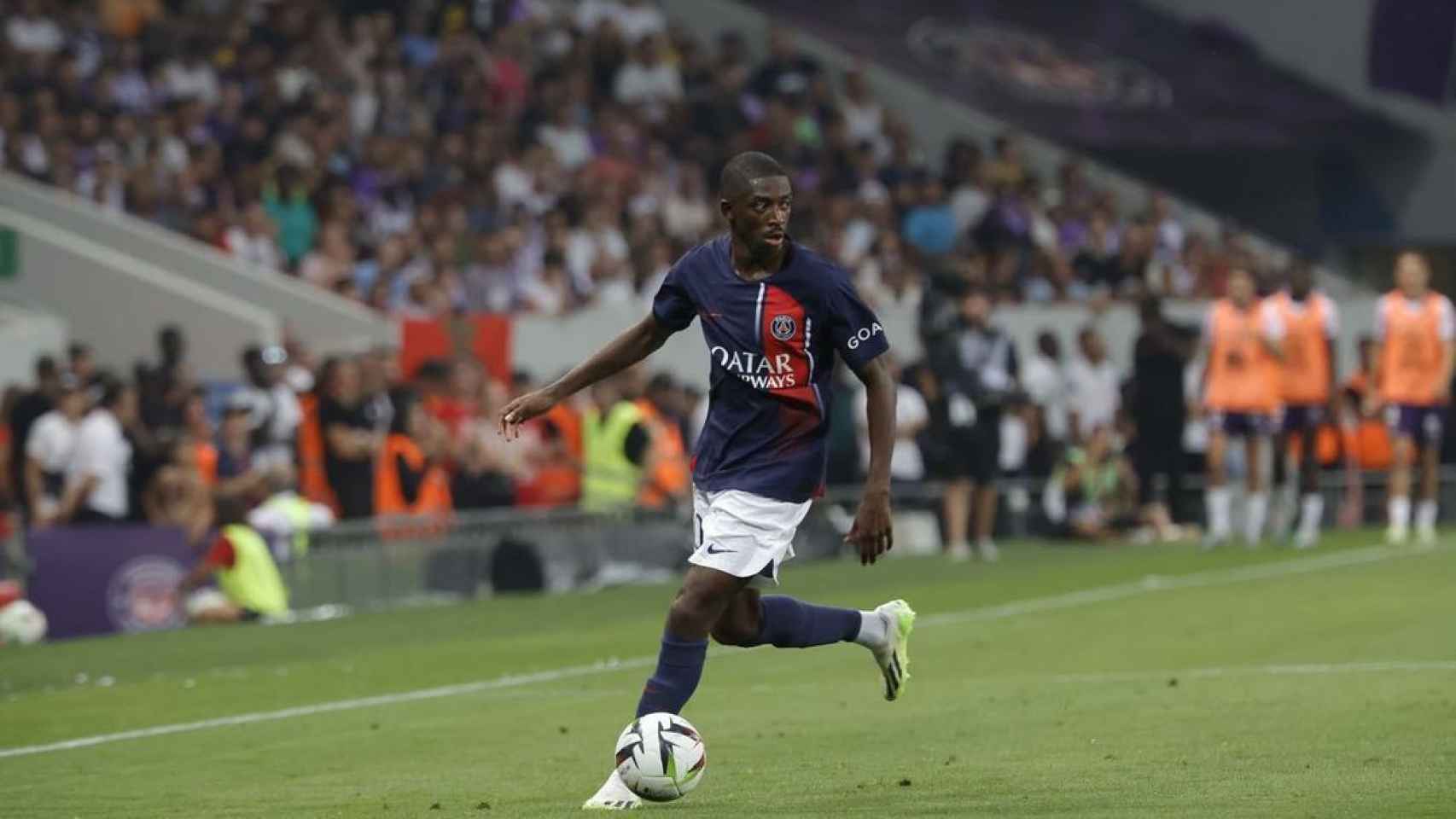 Ousmane Dembelé, en su debut oficial con el PSG