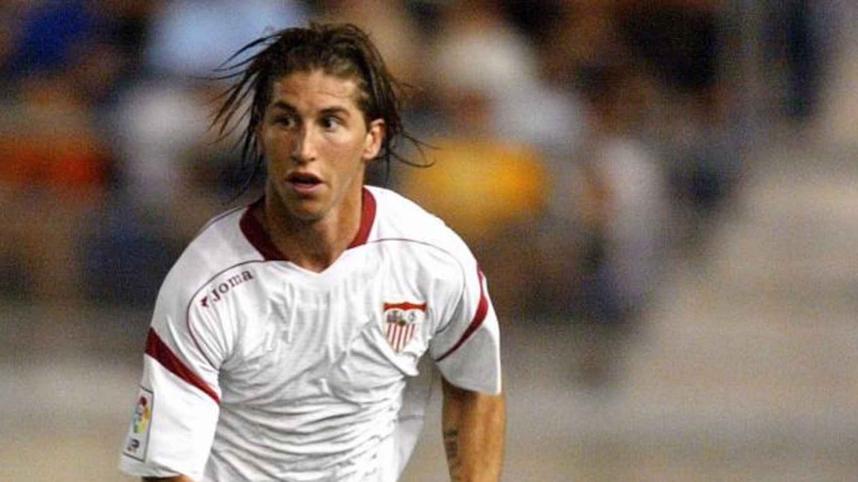 Sergio Ramos, en su primera etapa como jugador del Sevilla