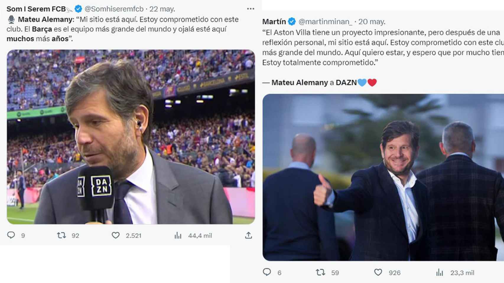 Mateu Alemany habla sobre su adiós al Barça en DAZN