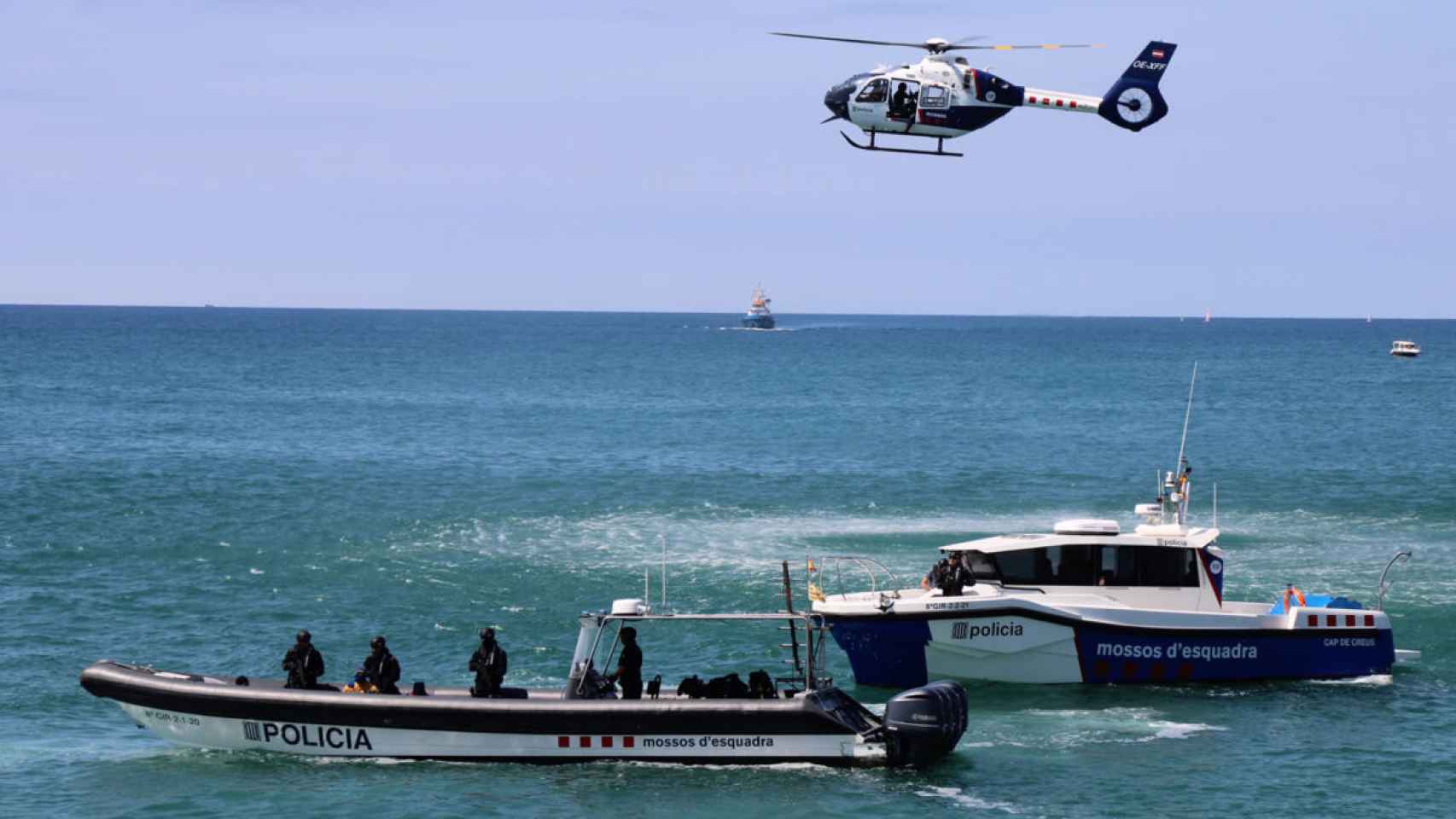 La unidad de policía marítima de los Mossos d'Esquadra