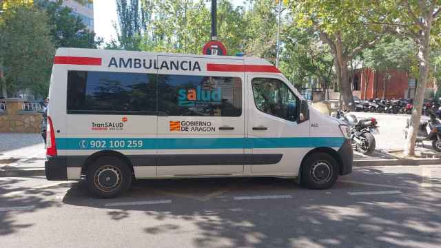 Una ambulancia de Transalud en Aragón