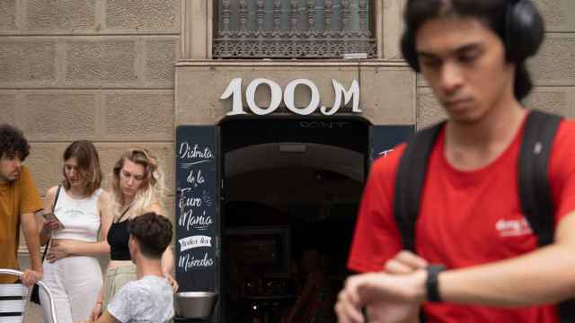 Un restaurante de la franquicia 100 montaditos en Barcelona, a 7 de agosto de 2023