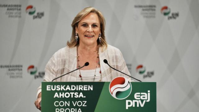 La presidenta del BB del PNV, Itxaso Atutxa, en una rueda de prensa / Europa Press