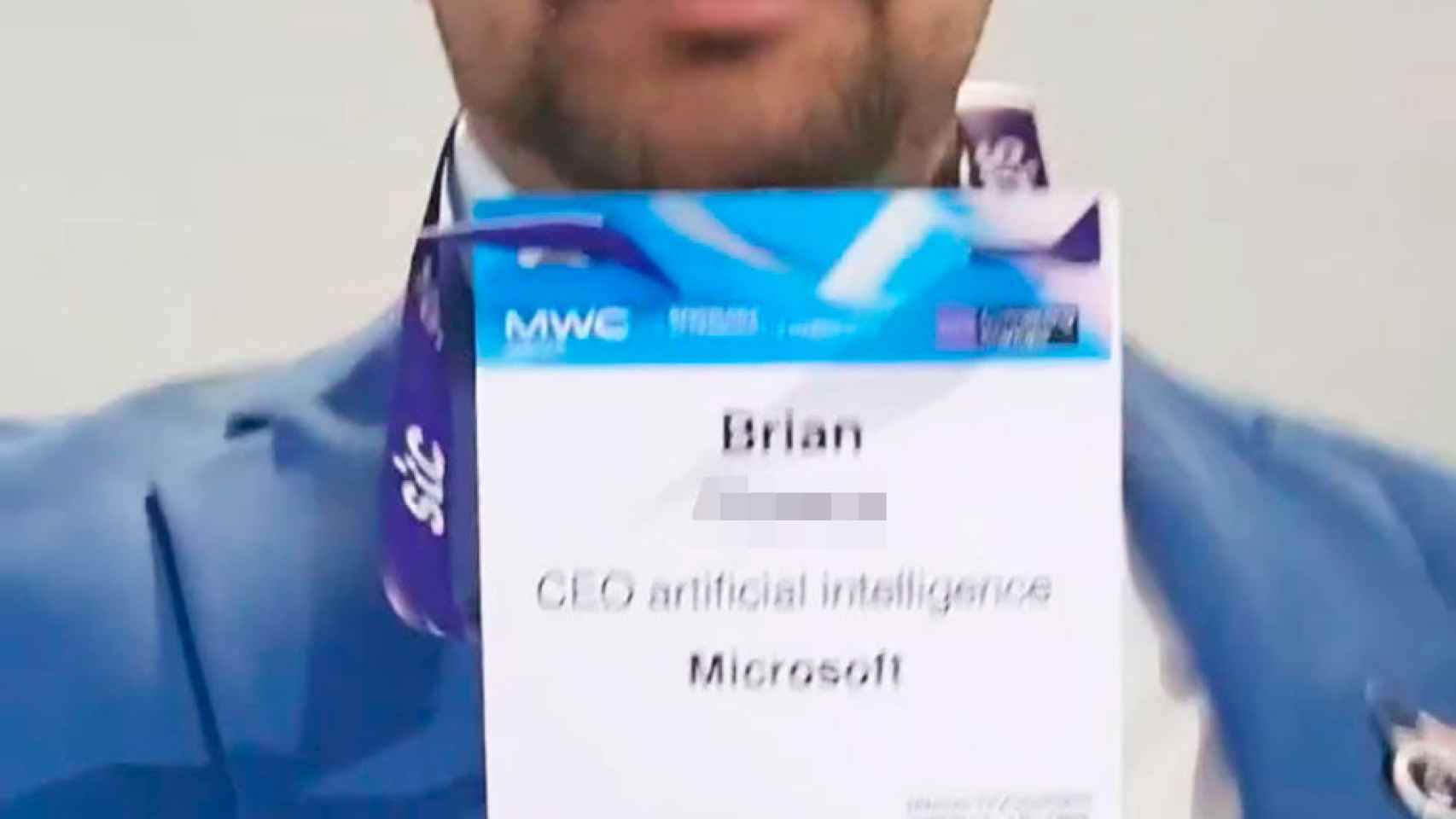 Brian, 'estafador del amor de Girona', presentándose como CEO de Microsoft en el Mobile