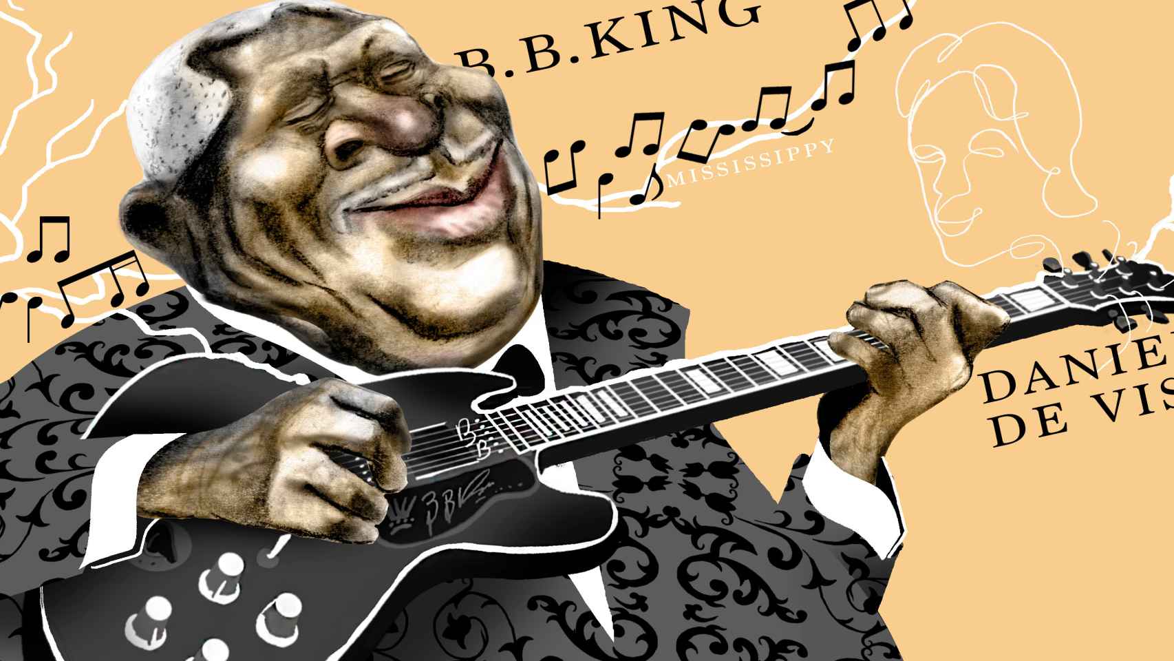 El músico y guitarrista de blues B.B. King