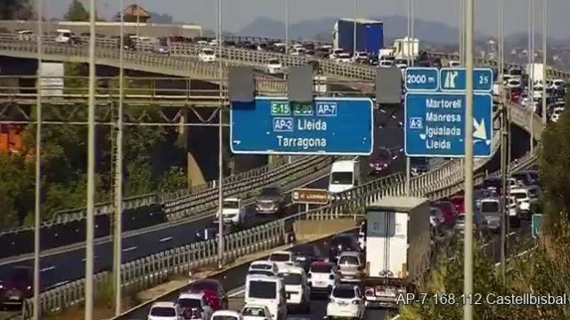 La AP-7 este sábado a su paso por Castellbisbal