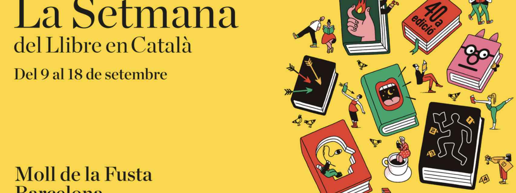Cartel Promocional de la 'Semana del Libro en catalán'