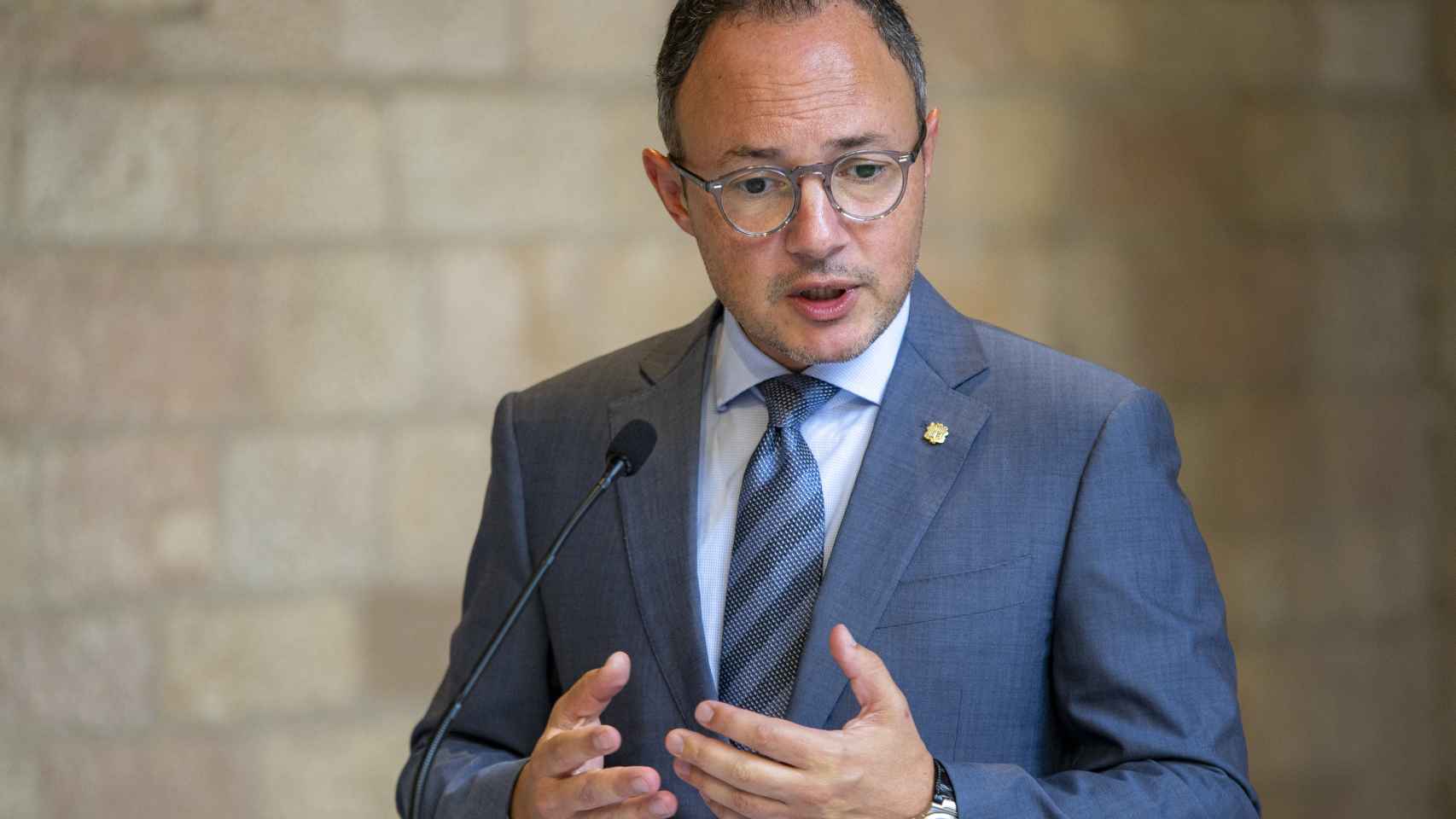 El jefe de Gobierno de Andorra, Xavier Espot, en una visita a la Generalitat de Cataluña