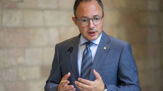 l jefe de Gobierno de Andorra, Xavier Espot, en una visita a la Generalitat de Cataluña