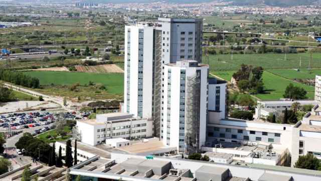 Vista aérea del Hospital Universitario de Bellvitge, en L'Hospitalet de Llobregat