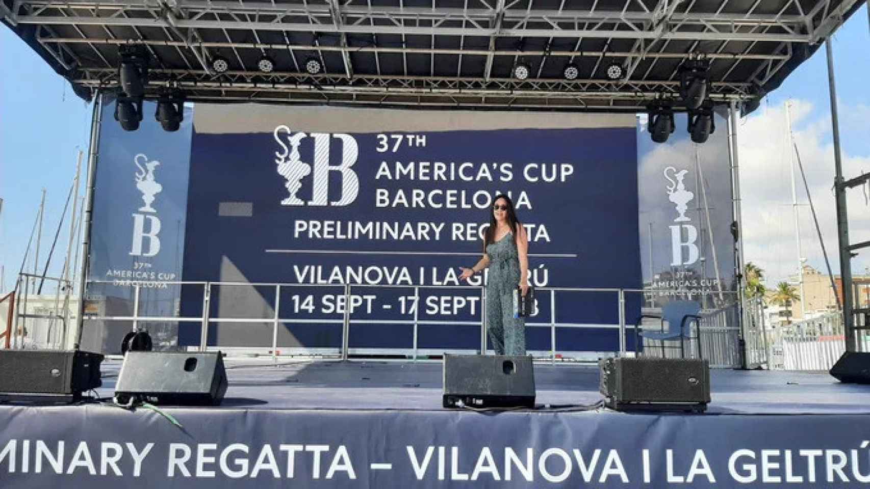 Escenario de la regata preliminar de la Copa América en Vilanova