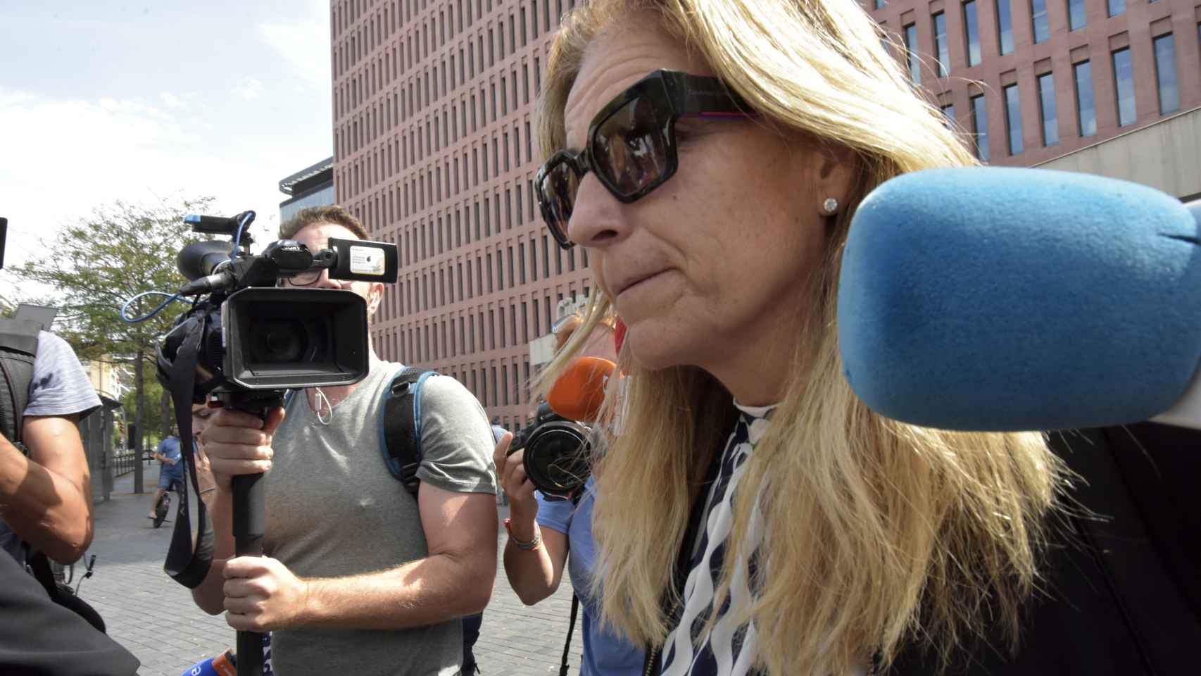 Arantxa Sánchez Vicario sale del juzgado, a 12 de septiembre de 2023, en Barcelona