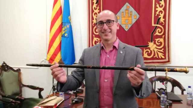 Lluís Puig (ERC), alcalde de Palamós, en su reciente toma de posesión como alcalde