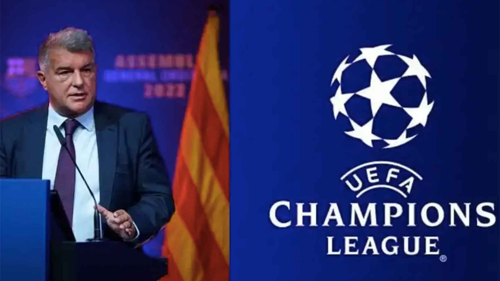 Joan Laporta y las ambiciones del FC Barcelona en Champions League